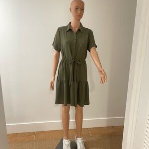 New Look Olive Green Midi Dress